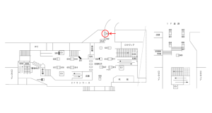 阪急　茨木市駅／／№633駅看板・駅広告、位置図