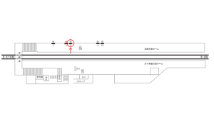 阪急　柴島駅／／№5駅看板・駅広告、位置図