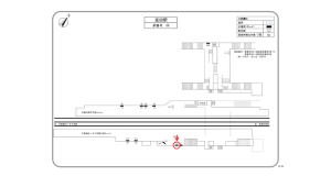 阪急　富田駅／／№116駅看板・駅広告、位置図