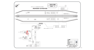 阪急　長岡天神駅／／№507駅看板・駅広告、位置図