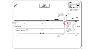 阪急　正雀駅／／№500駅看板・駅広告、位置図