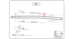阪急　豊津駅／／№16駅看板・駅広告、位置図