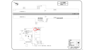 阪急　北千里駅／／№612駅看板・駅広告、位置図