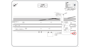 阪急　正雀駅／／№508駅看板・駅広告、位置図