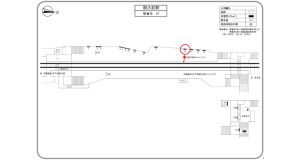 阪急 関大前駅//№26駅看板・駅広告、位置図