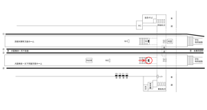 阪急　相川駅／／№501駅看板・駅広告、位置図