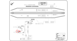 阪急　長岡天神駅／／№511駅看板・駅広告、位置図