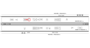 阪急　茨木市駅／／№626駅看板・駅広告、位置図