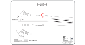 阪急　豊津駅／／№10駅看板・駅広告、位置図