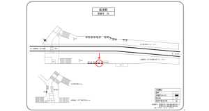 阪急　豊津駅／／№104駅看板・駅広告、位置図