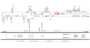 阪急　烏丸駅／／№660駅看板・駅広告、位置図