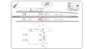 阪急　淡路駅／／№602駅看板・駅広告、位置図