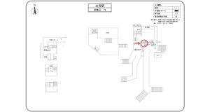 阪急　大宮駅／／№633駅看板・駅広告、位置図
