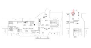 阪急　茨木市駅／／№600駅看板・駅広告、位置図