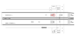 阪急　相川駅／／№500駅看板・駅広告、位置図