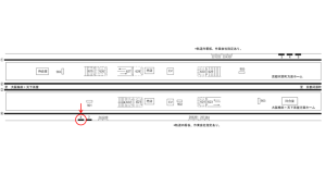 阪急　茨木市駅／／№6駅看板・駅広告、位置図