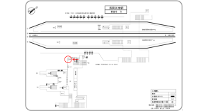 阪急　長岡天神駅／／№600駅看板・駅広告、位置図