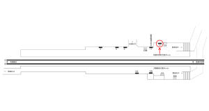 阪急　大宮駅／／№12駅看板・駅広告、位置図