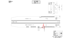 阪急　南千里駅／／№100駅看板・駅広告、位置図