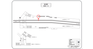 阪急　豊津駅／／№4駅看板・駅広告、位置図