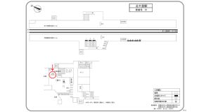 阪急　北千里駅／／№608駅看板・駅広告、位置図