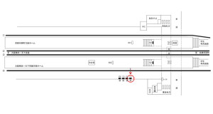 阪急　相川駅／／№112駅看板・駅広告、位置図