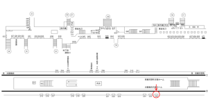 阪急　烏丸駅／／№226駅看板・駅広告、位置図