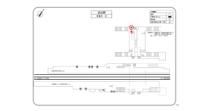 阪急 富田駅//№500駅看板・駅広告、位置図