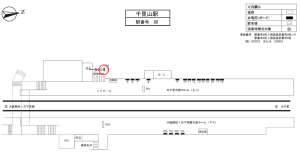 阪急 千里山駅//№502駅看板・駅広告、位置図