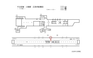 Osaka／Metro（大阪メトロ）　小路駅／千日前線№1-004№004、位置図