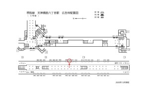 Osaka／Metro（大阪メトロ）　天神橋筋六丁目／堺筋線№1-610№610、位置図