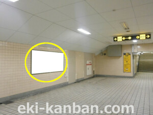 大阪地下鉄／堺筋線／扇町駅／№2-007_4駅看板、駅広告②