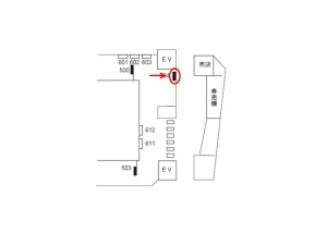 阪急　芦屋川駅／／№504、位置図